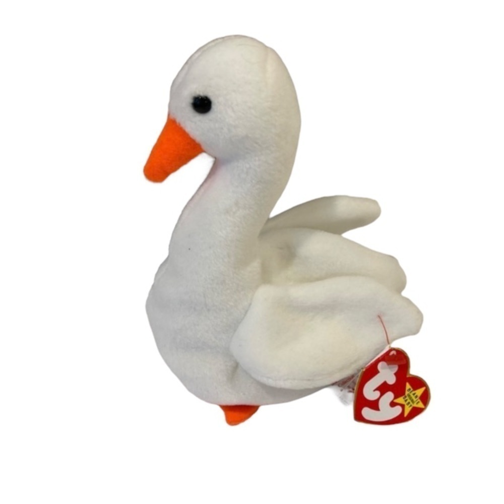 GRACIE TY Beanie Baby 1996 Retired White Swan